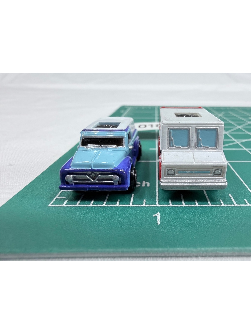Vintage Micro Machines Toy Vehicles Set of 2 - Blue Pickup Truck and Porta Pet